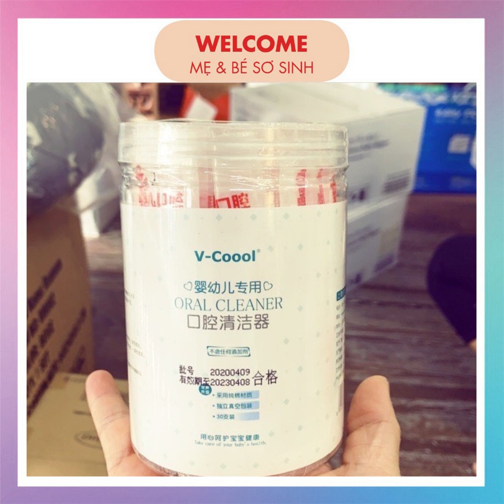 RƠ LƯỠI ⚡️FREESHIP⚡️ Cây rơ lưỡi VCOOL dạng que cho em bé, trẻ em sơ sinh