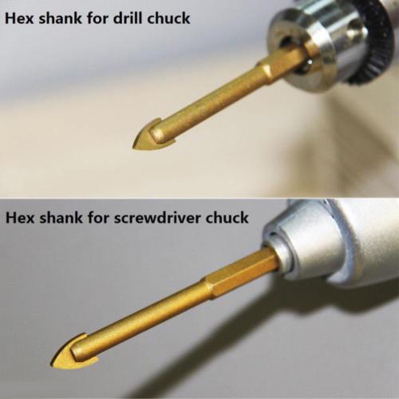 Mũi Khoan Gạch Men/Kính/Gạch Men Đầu Lục Giác 1/4"