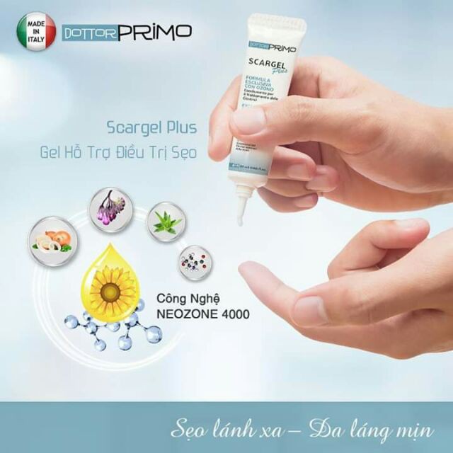 Gel Bôi Hỗ Trợ Sẹo, Sẹo Thẩm Mĩ ,Tái Tạo Da Dottor Primo Scagel Plus - Ý  3000360