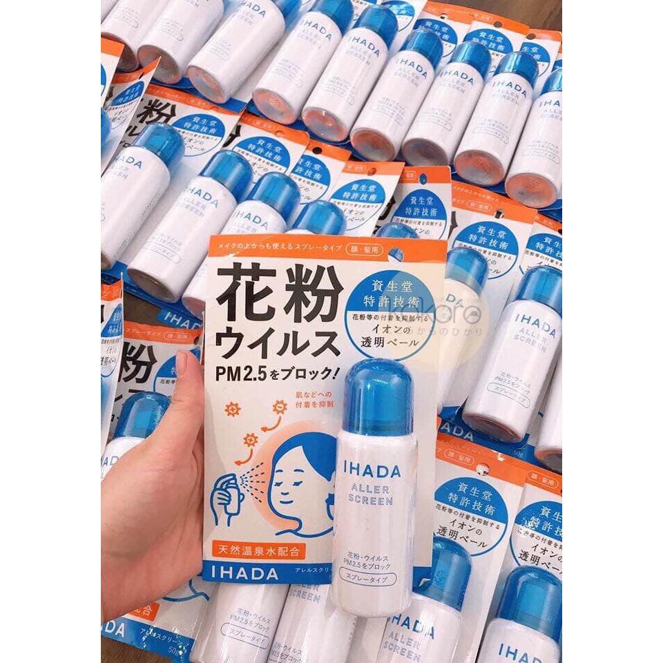 Xịt khử khuẩn, bụi mịn PM 2.5 cho da Ihada Shiseido