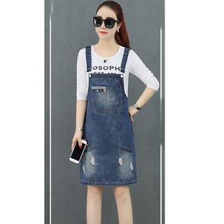 ĐẦM YẾM JEAN PHỐI TÚI TRẺ TRUNG D788(KHÔNG KÈM ÁO)