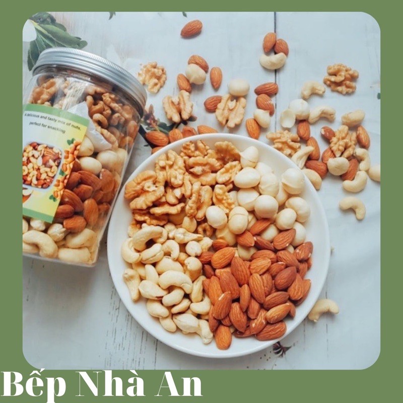 [Mã 156FMCGSALE hoàn 8% đơn 500K] Mix nuts cao cấp 4 loại hạt - 500g