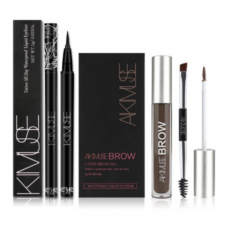 Bộ kẻ viền mắt + kẻ chân mày KIMUSE chống nước chuyên dụng | BigBuy360 - bigbuy360.vn