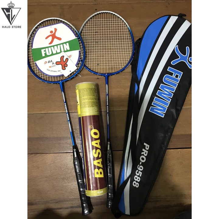 Combo 2 cây vợt cầu lông Fuwin 6802 - 755- 9588 - tặng ngay 1 hộp cầu lông 3 sao 10 quả