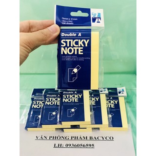 Giấy note, giấy ghi chú 3x2 Double A