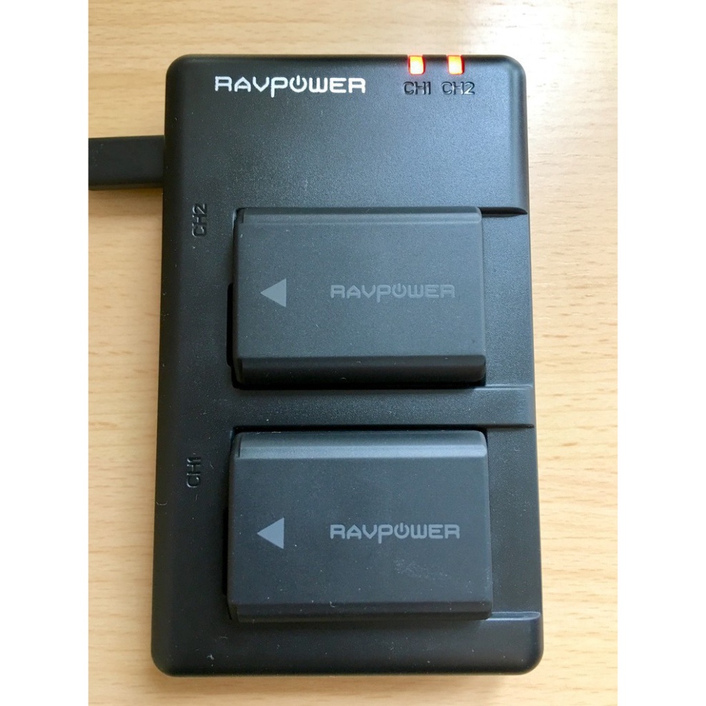 LDYI Bộ hai pin+Sạc đôi RAVPower NP-FW50 cho Sony A6400, A6000, A6300, A7, A7R, A7S... 12 YC40