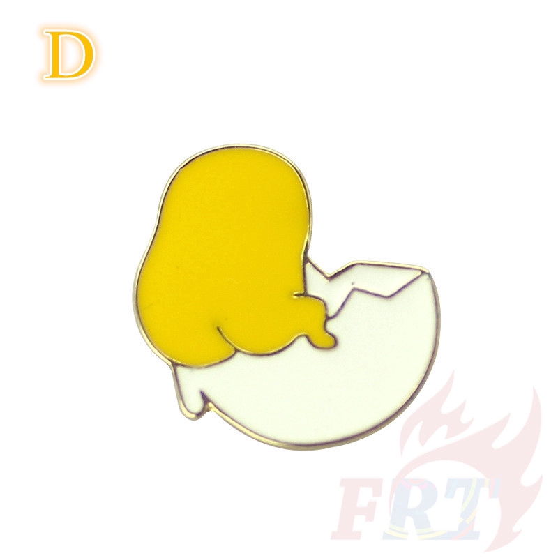 Pin cài áo hình Gudetama xinh xắn dễ thương dành cho trang trí