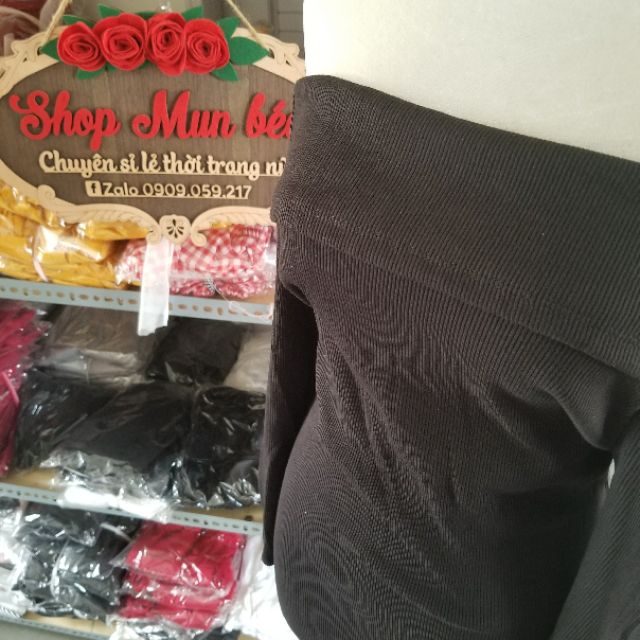 (VIDEO+HÌNH THẬT) Đầm Body Trễ Vai Tay Dài Bẹ To From Dài (ĐEN+NÂU) | BigBuy360 - bigbuy360.vn