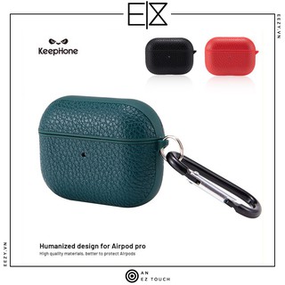 CASE AIRPODS PRO KEEPHONE LIGHT SERIES CHẤT LIỆU DA CÁ SẤU CAO CẤP CHỐNG BẤN CHỐNG VÂN TAY NHẬP KHẨU CHÍNH HÃNG