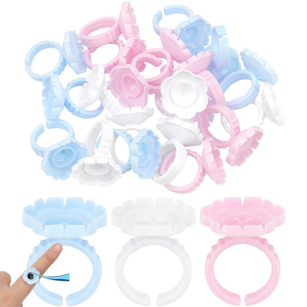 Set 100 Vòng Nhẫn Giữ Mi Giả Tiện Dụng Giá Đỡ