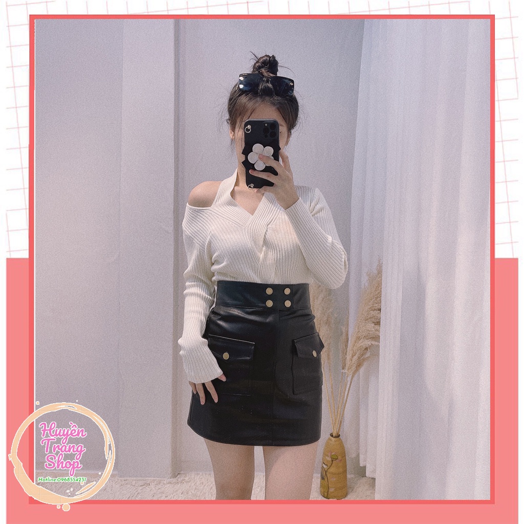 Chân váy da HOT HIT