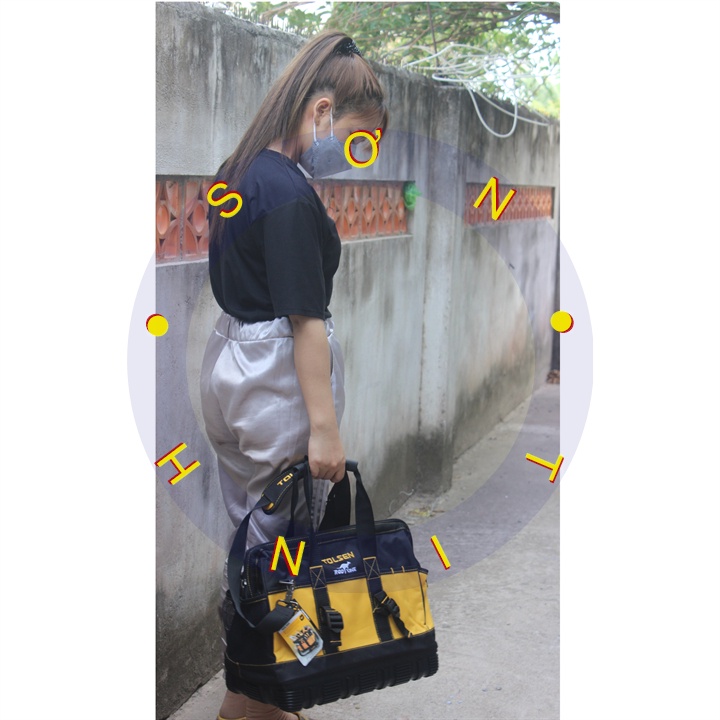 Túi Đựng Dụng Cụ 16&quot; Đáy Nhựa Tolsen 80103