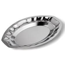 Dĩa hạt xoài inox cạn lòng