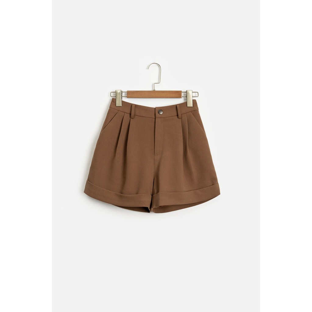 Quần short 2 ly lơ vê gấu nữ MADELEN nhiều màu chất vải tuyết mưa