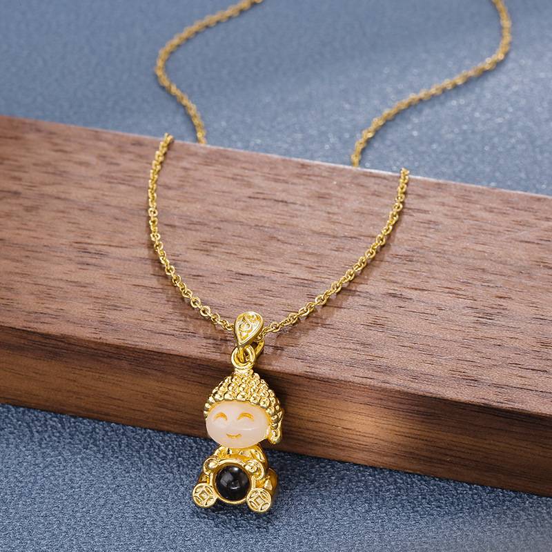 Vòng cổ Mạ Vàng Mặt Hình Phật Di Lặc Thời Trang