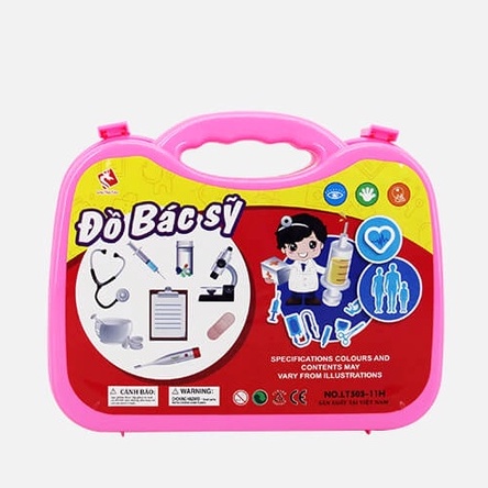 Bộ Đồ Chơi Bác Sỹ Chính Hãng 2 Màu Cho Bé