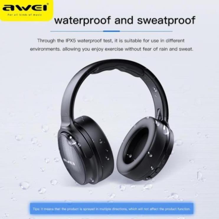 [Mã 267ELSALE hoàn 7% đơn 300K] Tai Nghe Không Dây AWEI A780BL - Kết Nối Bluetooth V5.0