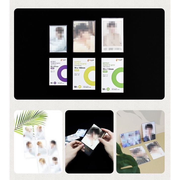 Sleeve Hàn Popcorn SIÊU DÀY Đựng, Bảo Quản Card Thần Tượng