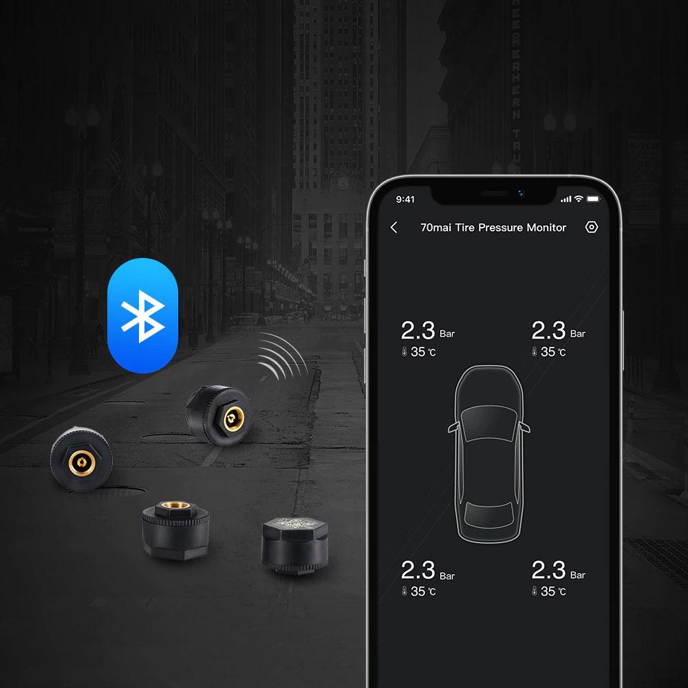 [Bản quốc tế] Cảm biến áp suất lốp van ngoài TPMS T04 dành cho Camera Xiaomi 70Mai M500 - Bảo hành 12 tháng