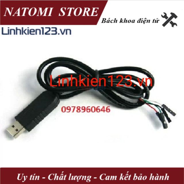 Module chuyển đổi USB to COM (PL2303) có dây dài 1m - NATOMI Store