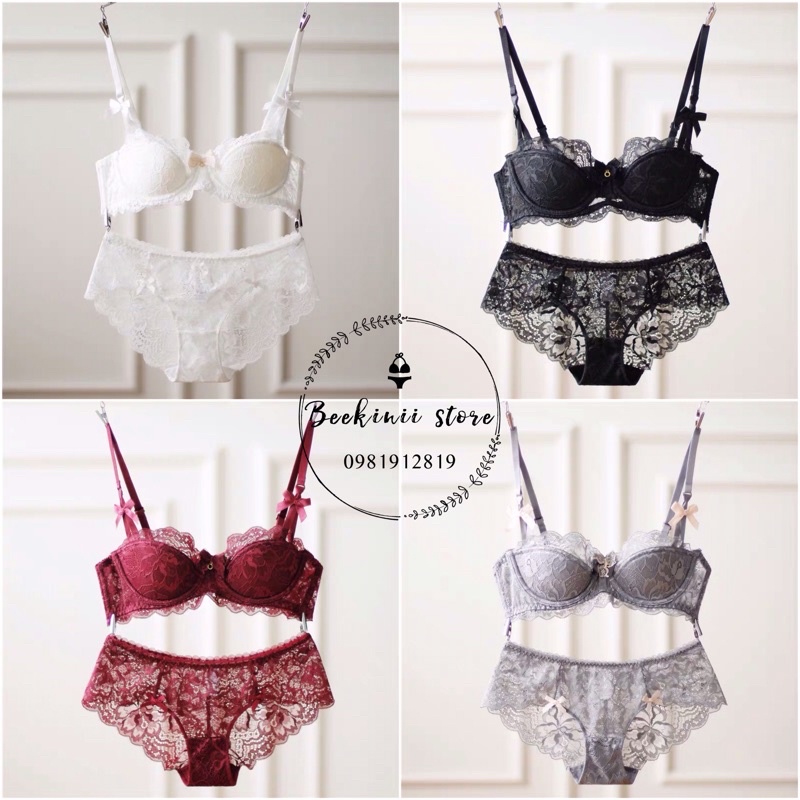 Bộ Đồ Lót Ren Có Gọng - Bộ Đồ Lót Ren Đệm Mỏng - Set Đồ Lót Ren Có Gọng - Set Đồ Lót Ren Sexy | BigBuy360 - bigbuy360.vn