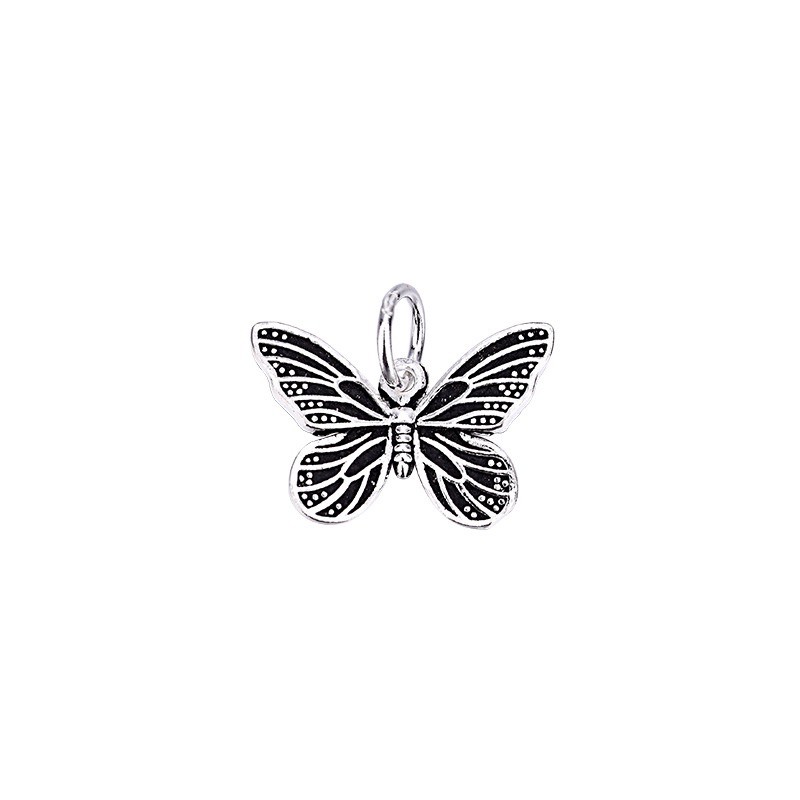 charm bạc butterfly mix đá bạc thái và bạc ta s925