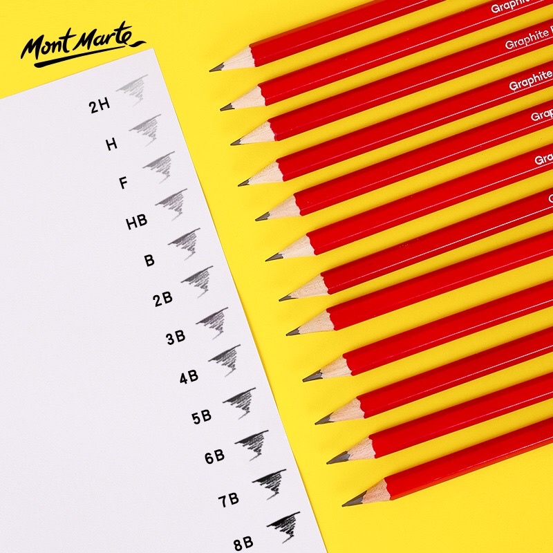 Bộ Bút chì phác thảo cao cấp Mont Marte (Graphite Pencils)