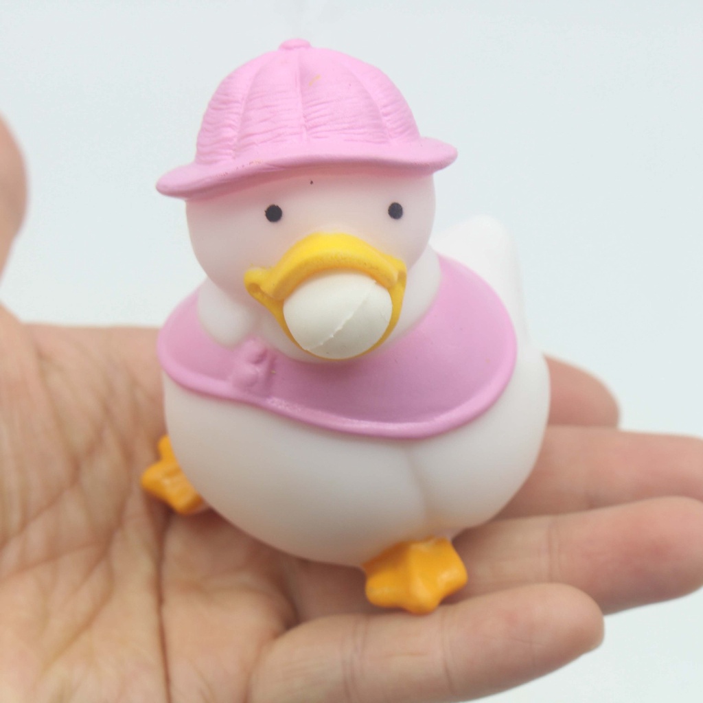 Đồ Chơi Vịt Thổi Bong Bóng, Popit Hình Con Vịt, Ông già Nô En Đồ Chơi nắn bóp Silicon Thư Giãn