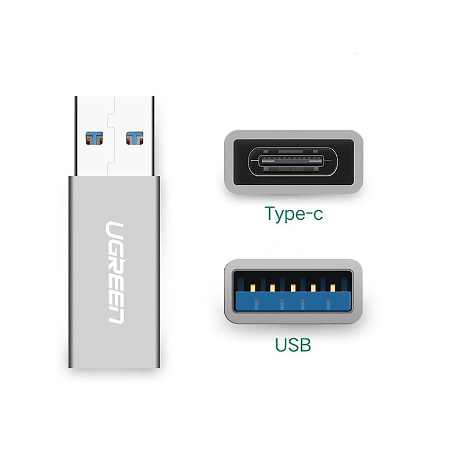 Đầu chuyển đổi USB 3.0 sang USB Type C Ugreen 30705 chính hãng - HapuStore