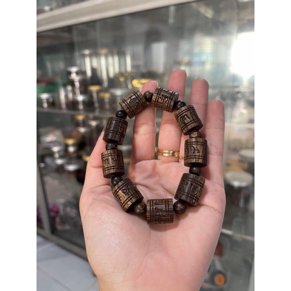 Vòng Trầm Hương Sánh Chìm Khắc Laze - Trầm Hương Nam Sánh Chìm - Khắc Laze