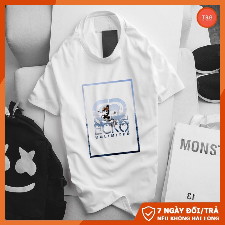 Áo phông nam đẹp Trà vũ tay ngắn cổ tròn chất tici in 3D E.KO CZ58