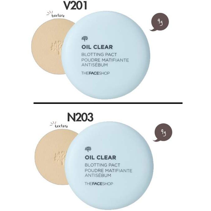 Phấn Phủ Nén Kiềm Dầu The Face Shop Oil Clear Smooth & Bright Pact SPF30 PA+++.