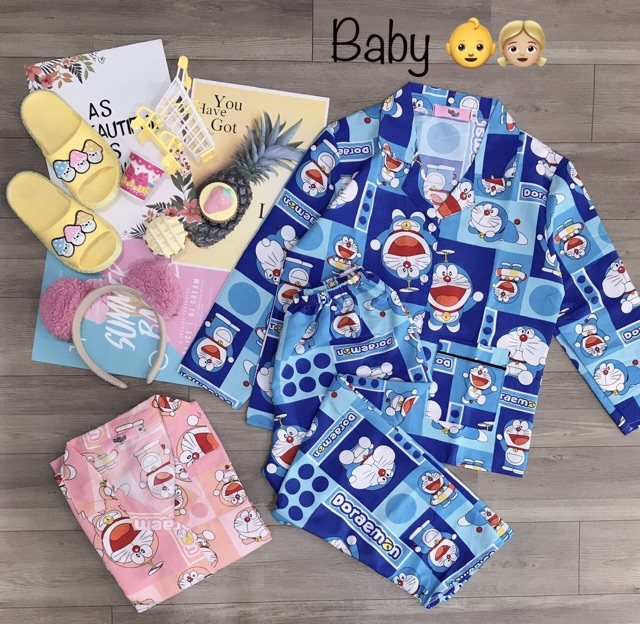 Đồ Bộ " Baby " Pijama Kate Tay Dài Quần Dài .