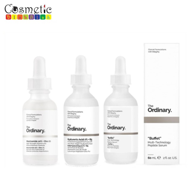 THE ORDINARY Tinh Chất niacinamide / hyaluronic / multi-peptide / alpha arbutin 60ml