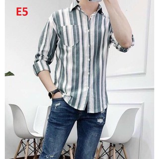 ÁO SƠ MI NAM SỌC DỌC BẢNG TO