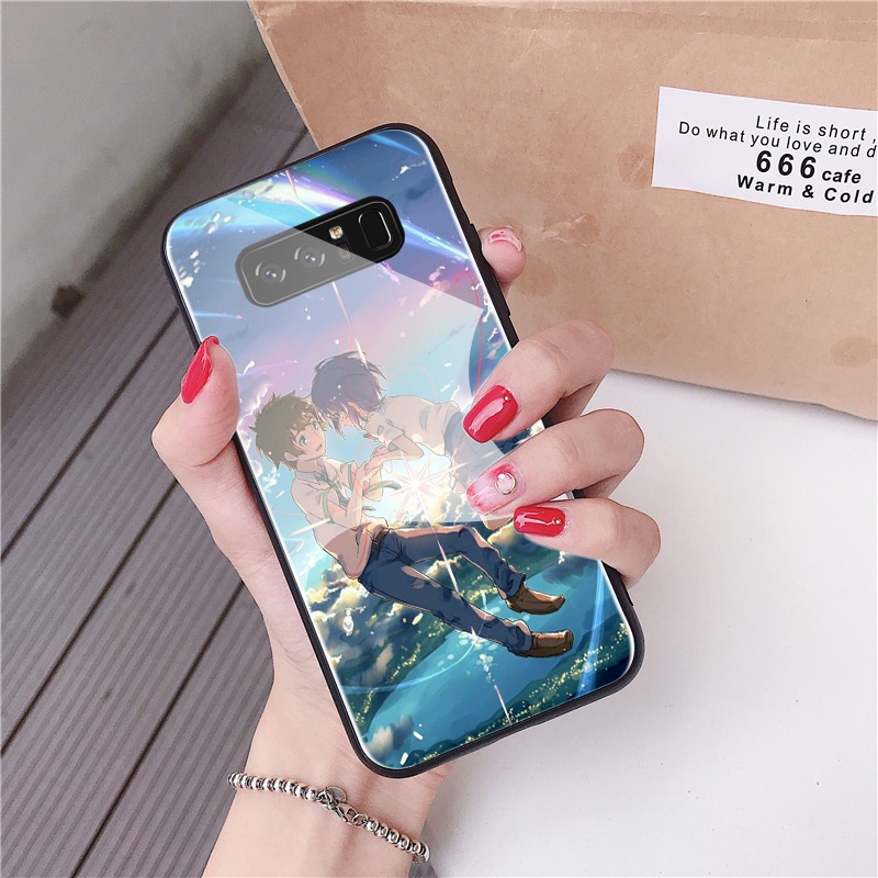 Ốp Điện Thoại Mặt Kính In Hình Anime Your Name 1 Cho Samsung A10 A20 A30 A40 A50 A60 A70 A51 A71 A81 Mã 125ypj