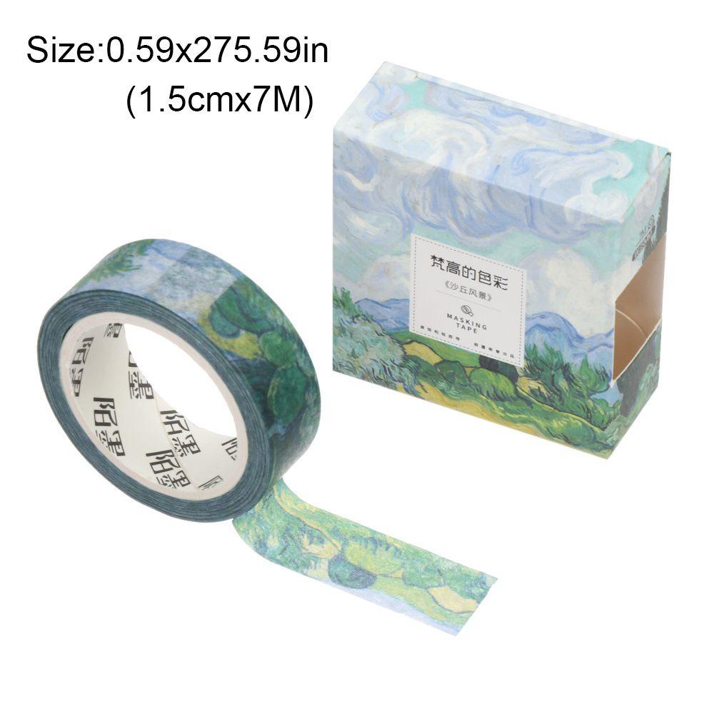 PISTA Giấy Dán Hình Tranh Van Gogh Trang Trí Sổ Tay DIY