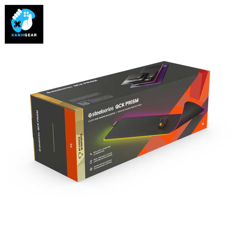 BÀN DI CHUỘT STEELSERIES QcK Prism Cloth - XL (RGB)-63826