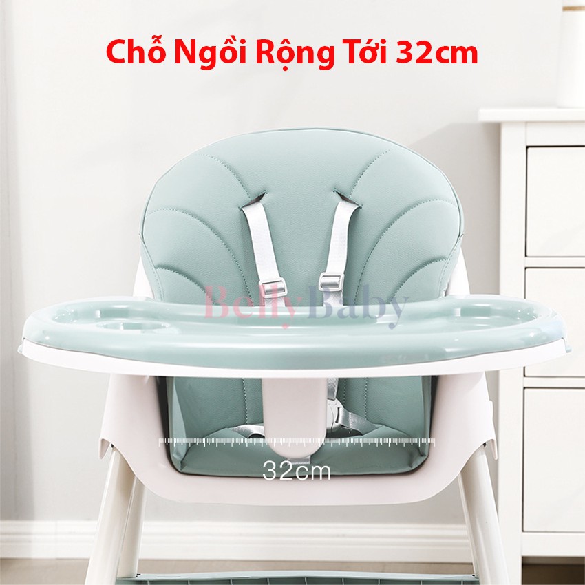 Ghế Ăn Dặm BellyBaby 105 Full Đệm, Phụ Kiện Có Bánh Xe Phiên Bản Mới Nhất