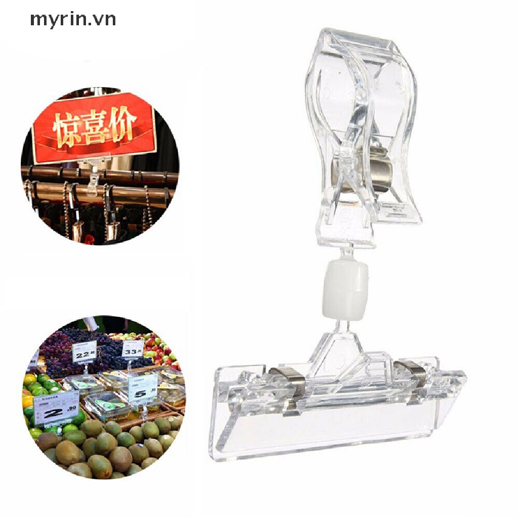 Giá Kẹp Thẻ Quảng Cáo Bằng Nhựa Tiện Dụng