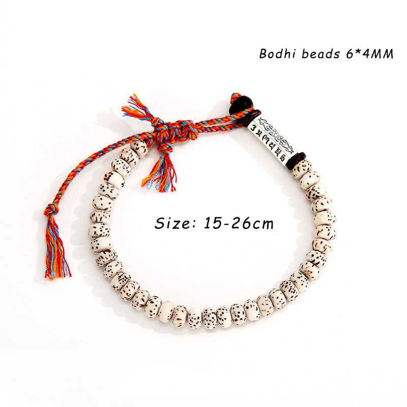 Vòng Tay Bện Dây Mặt Kim Loại Khắc Chữ Thời Trang