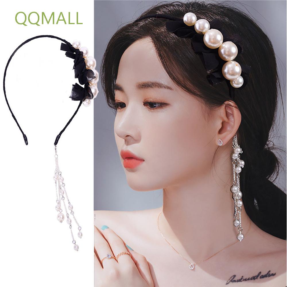 Băng Đô Cài Tóc Đính Ngọc Trai Nhân Tạo Thời Trang