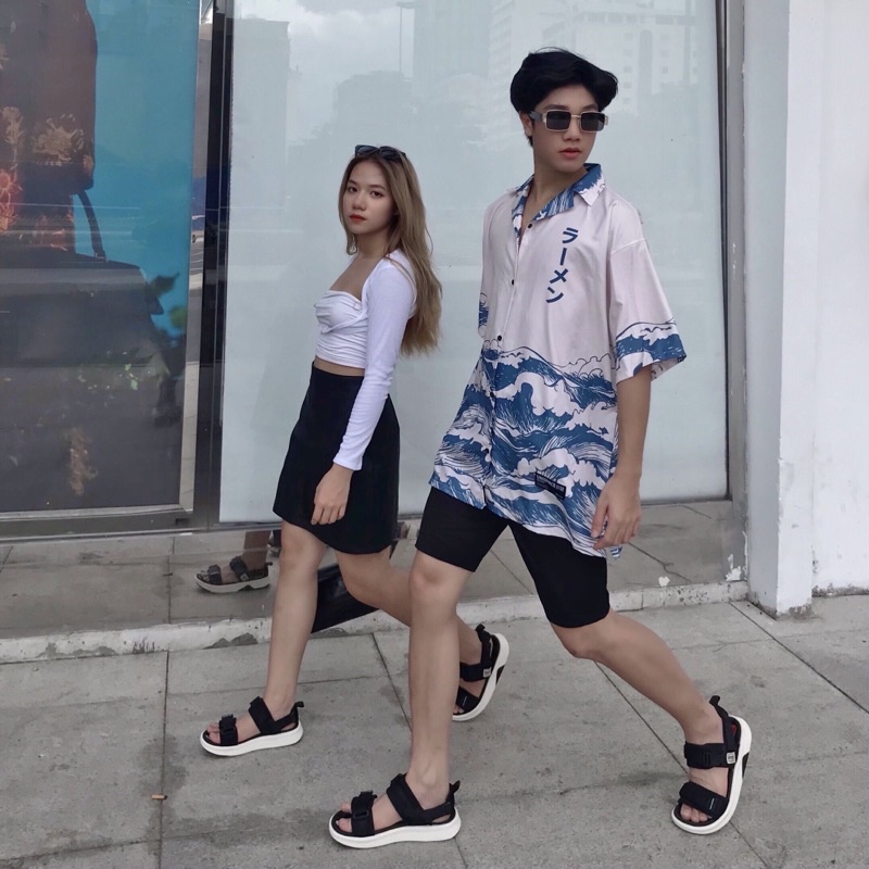 Dép Quai Hậu Nam Nữ Quai Ngang Thời Trang YANKI Sport YK278 - Xanh Xám