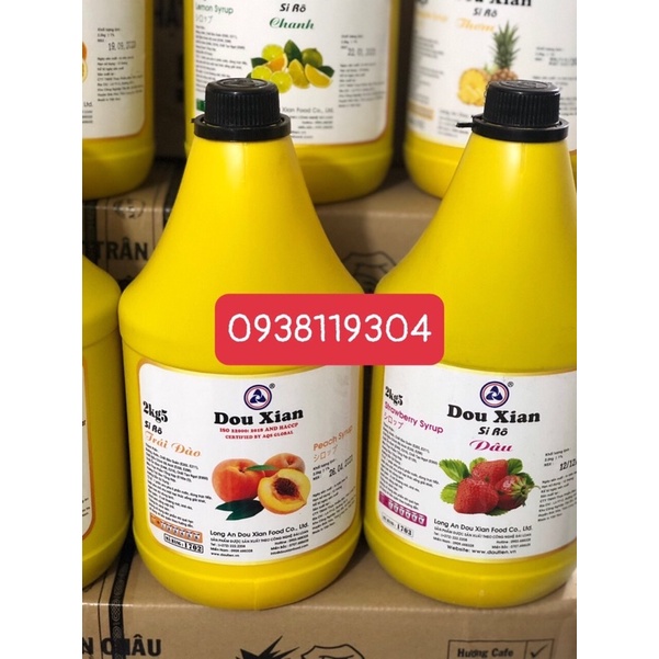 Siro - sirup Dow Xian ( Hàng Huy ) 2kg5 bình vàng