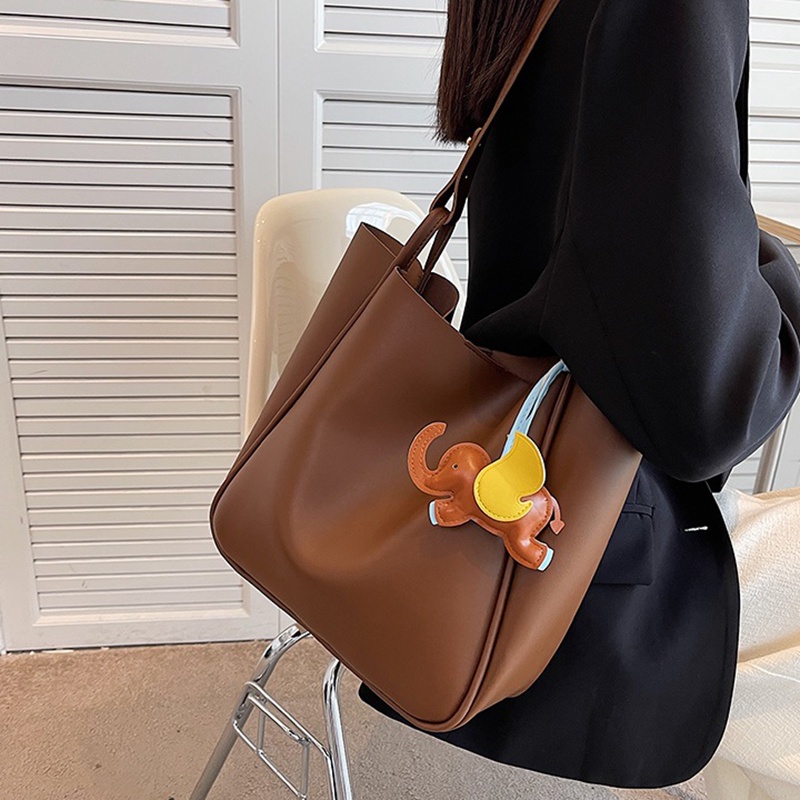 Túi IELGY đeo vai sức chứa lớn có móc khóa hoạt hình dành cho nữ