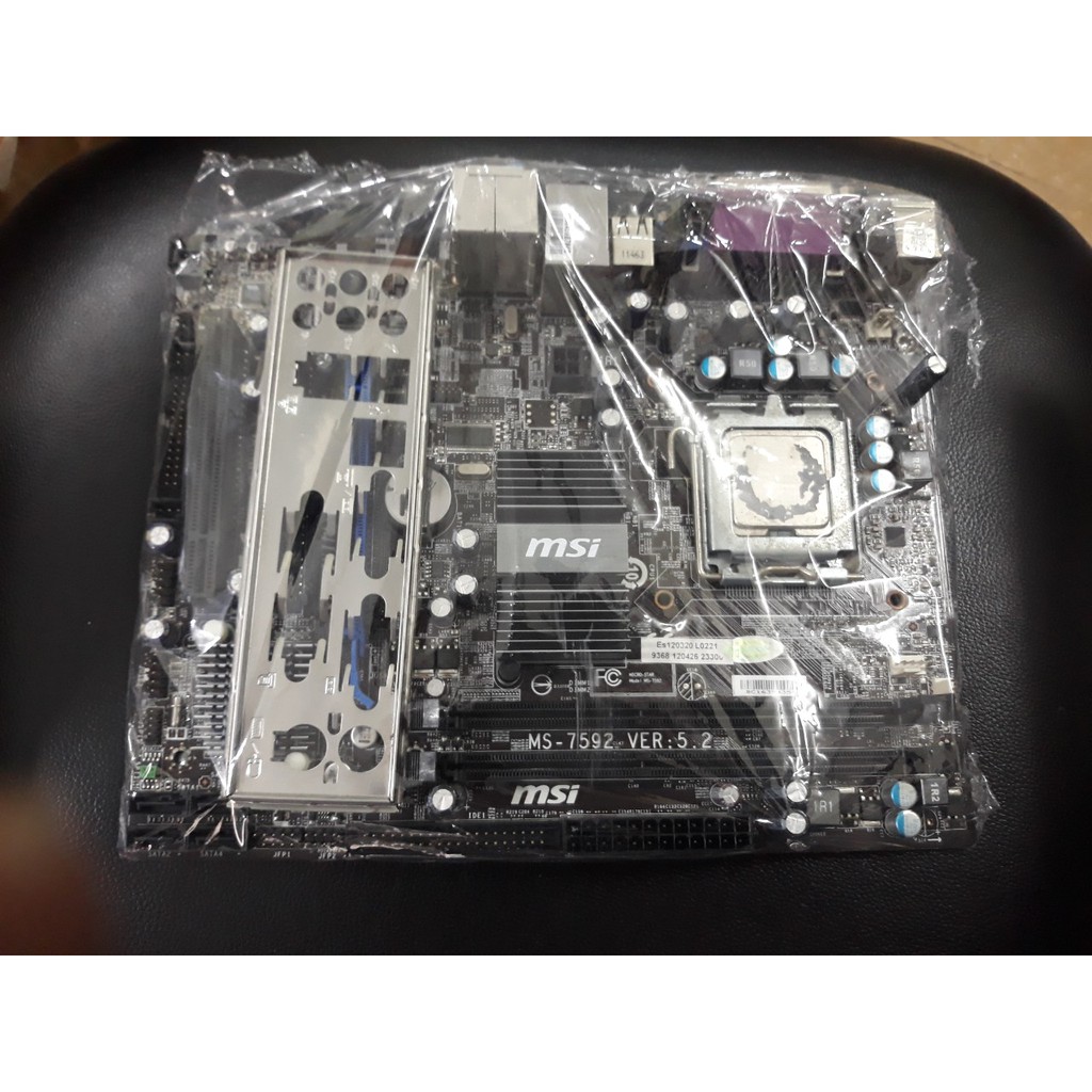 combo main msi g41+ram2g+e5400 kèm quạt fe tháo case