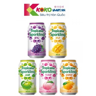 Nước Soda trái cây Tropicana Sparkling lon 355ml