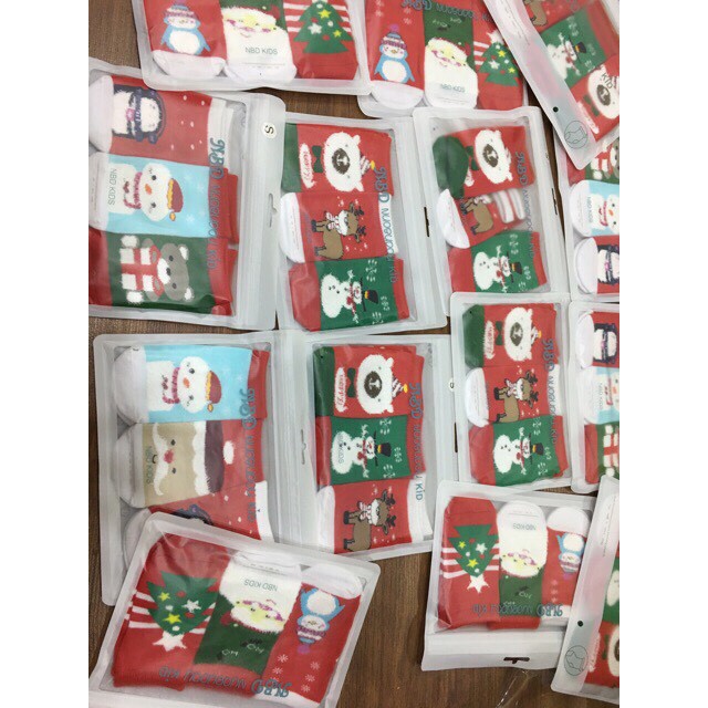 set 3 đôi tất noel