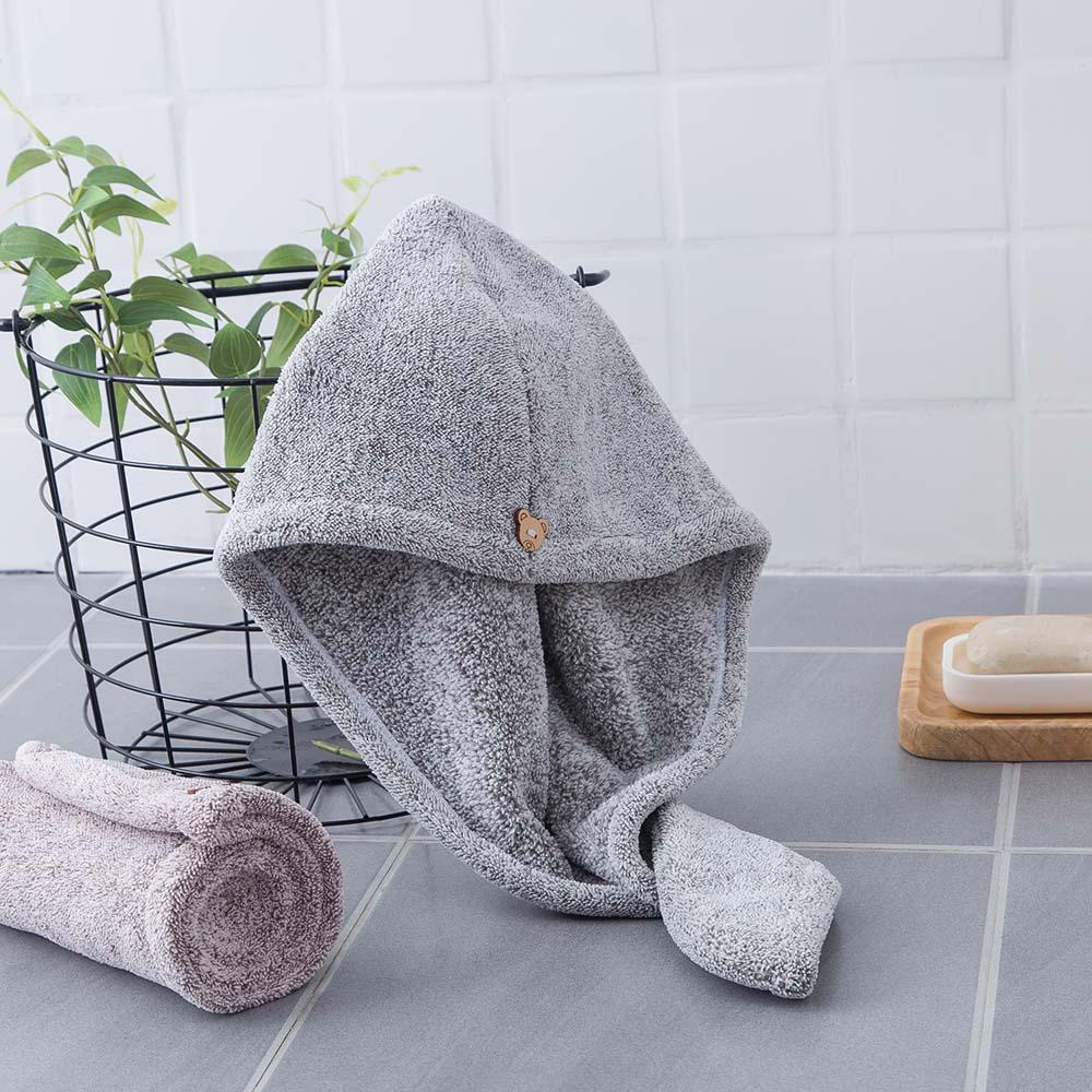 Khăn Trùm Đầu Sấy Khô Tóc Bằng Sợi Micro Nhanh Khô Tiện Dụng Cho Nữ