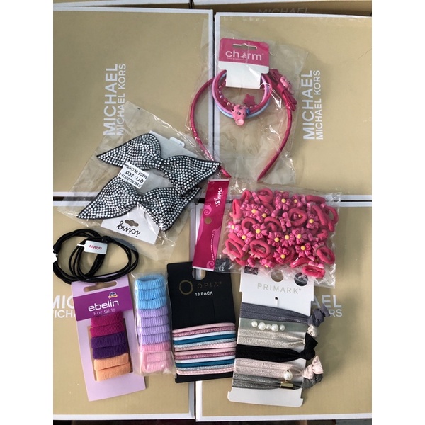 Phụ kiện tóc cho mẹ và bé  chun buộc tóc xuất dư 02.22